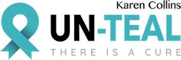 UN-TEAL ovarian cancer awareness logo, Karen Collins
